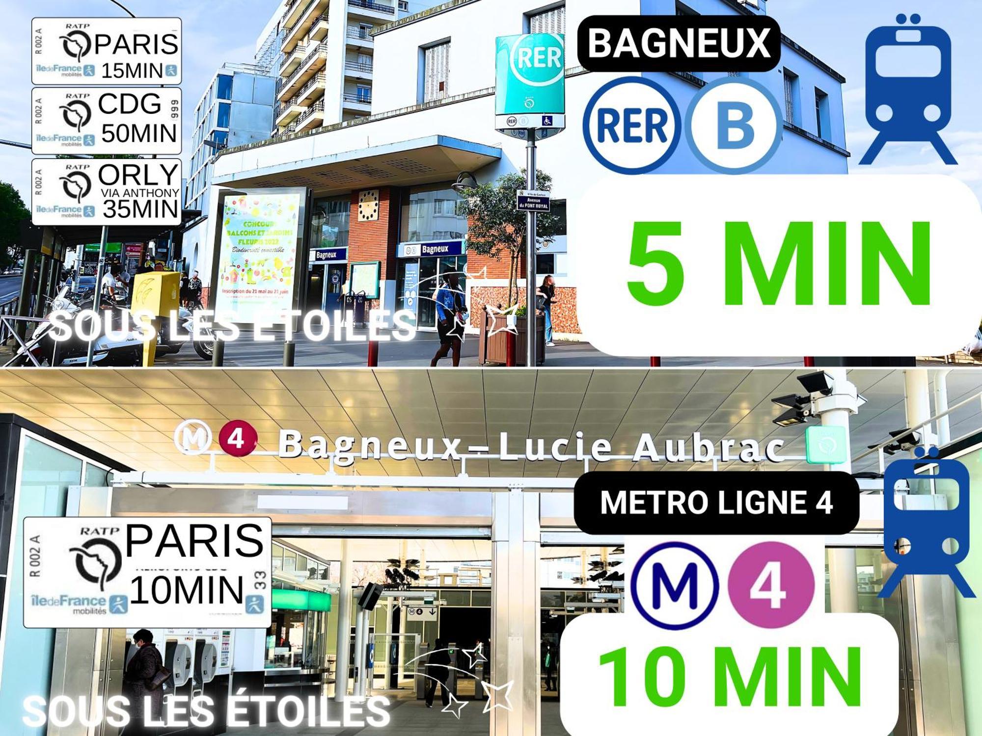 Bagneux Paris Rer B Confort Netflix 卡尚 外观 照片